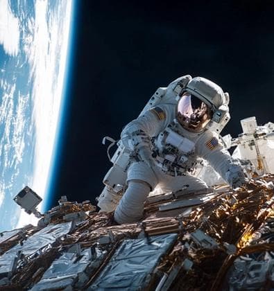 Astronaute station orbitale Astronaute station orbitale