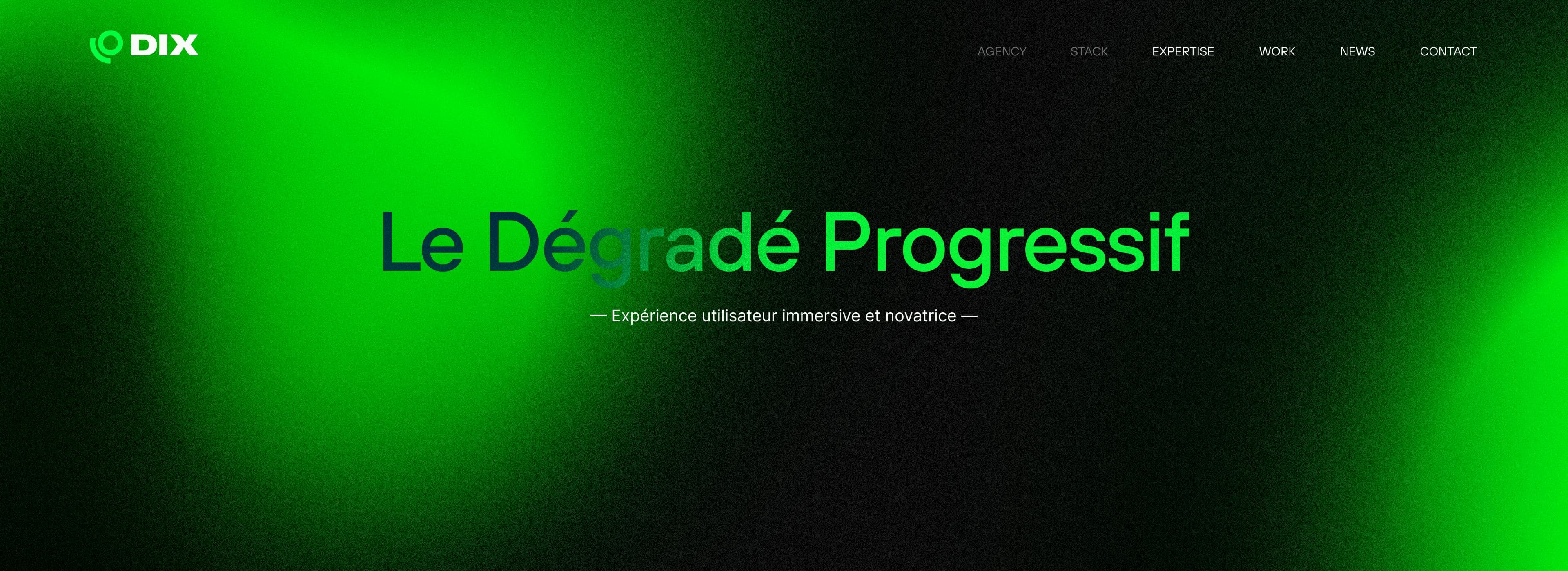 Dégradé progressif