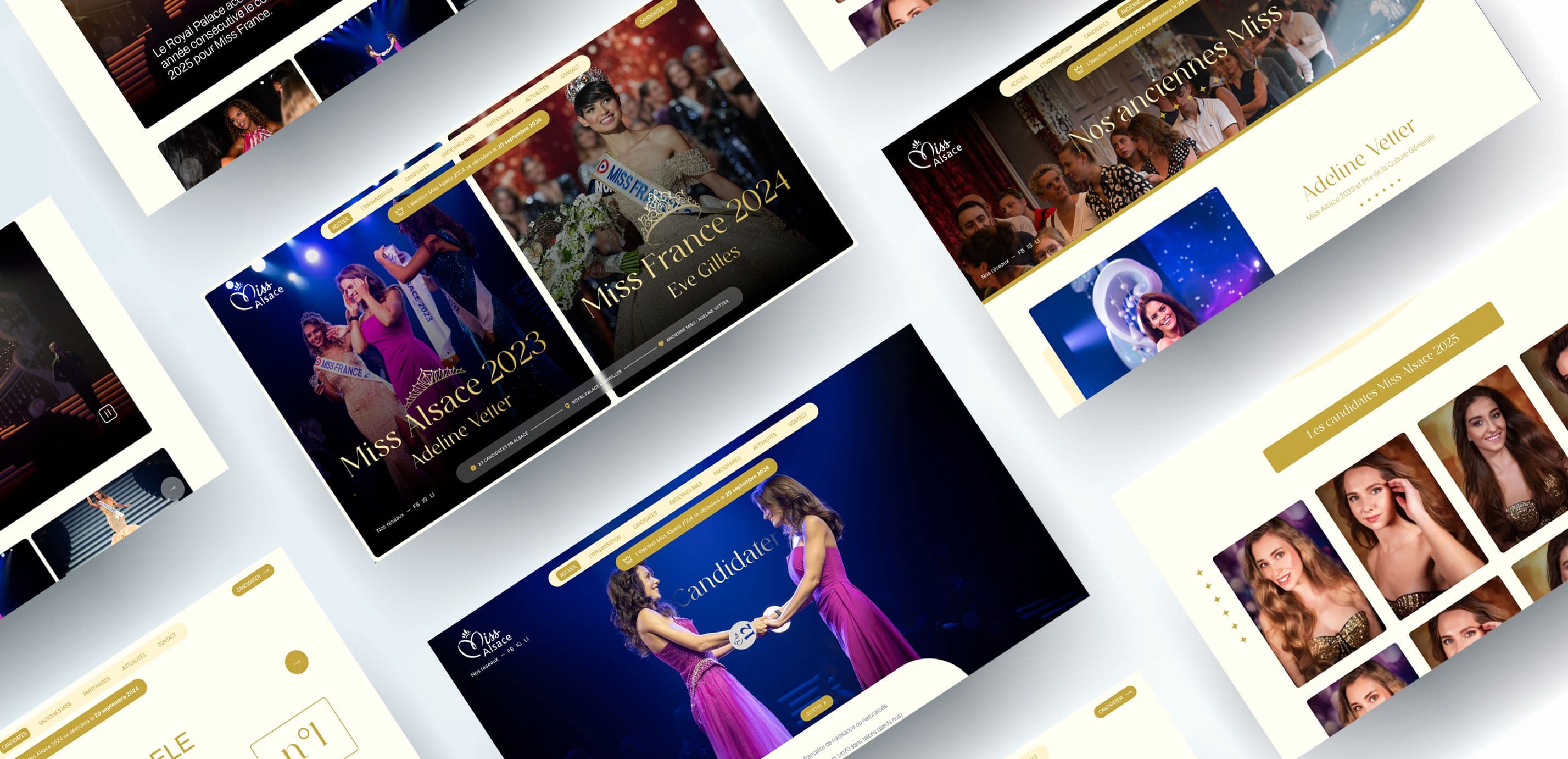 Maquette site web Miss Alsace Maquette site web Miss Alsace
