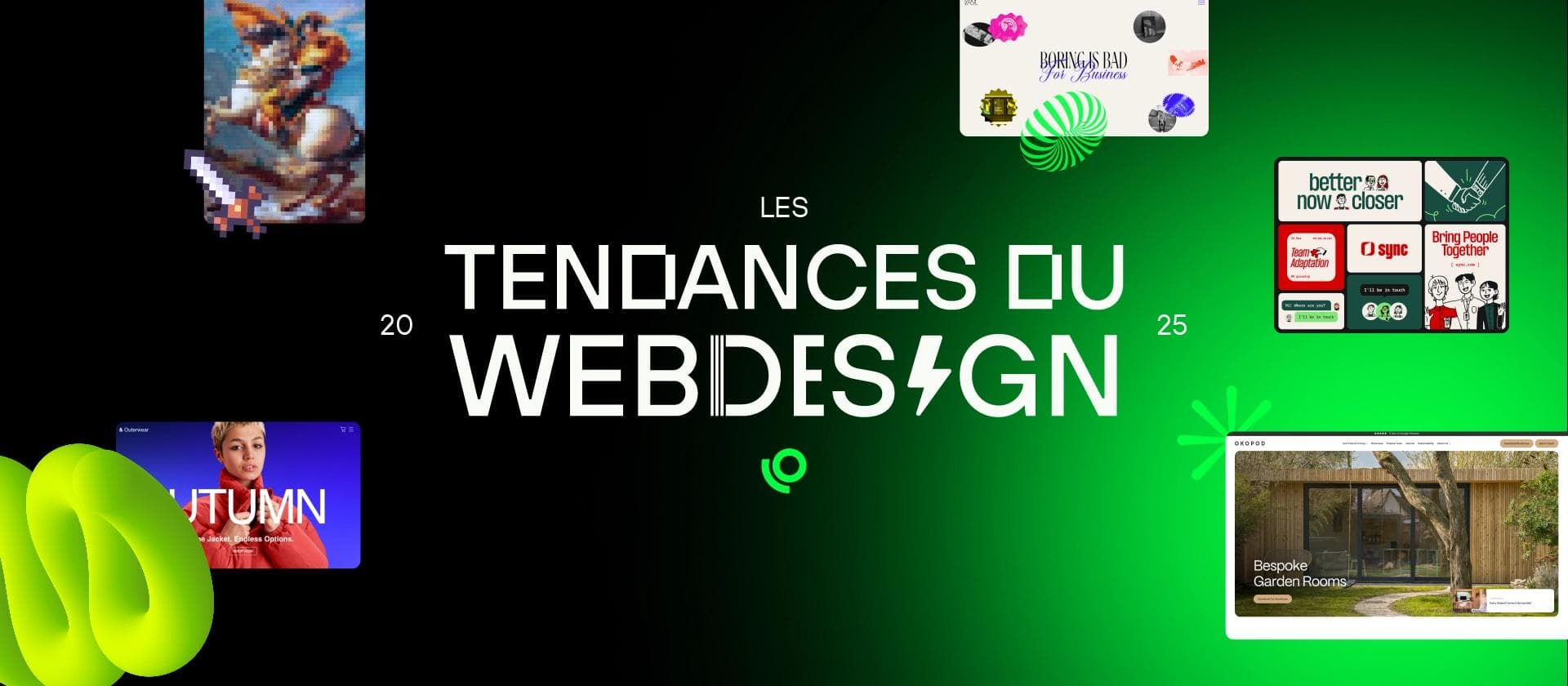 Couverture des tendances du web 2025 Plusieurs tendances web en 2025